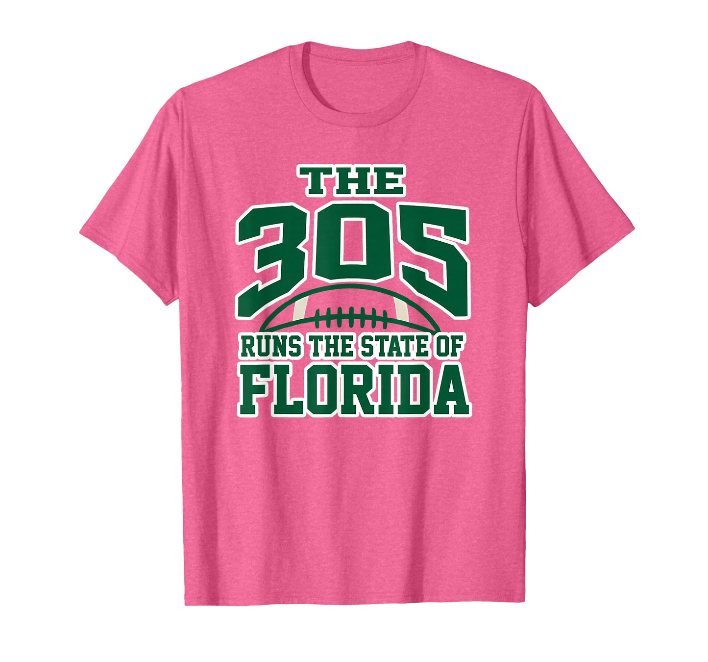 305 Miami Area Code Runs The State of Florida Pride Apparel T-Shirt