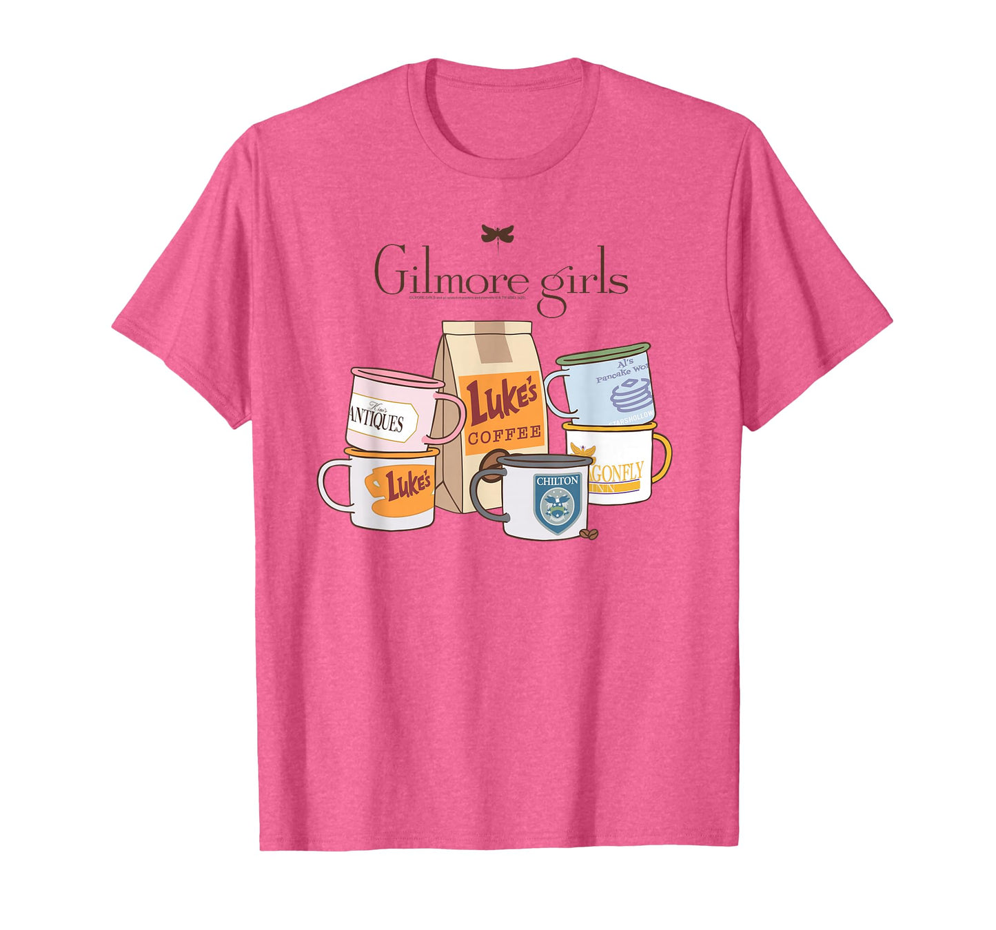 Gilmore Girls Coffee and Mugs with Logo TV Show T-Shirt