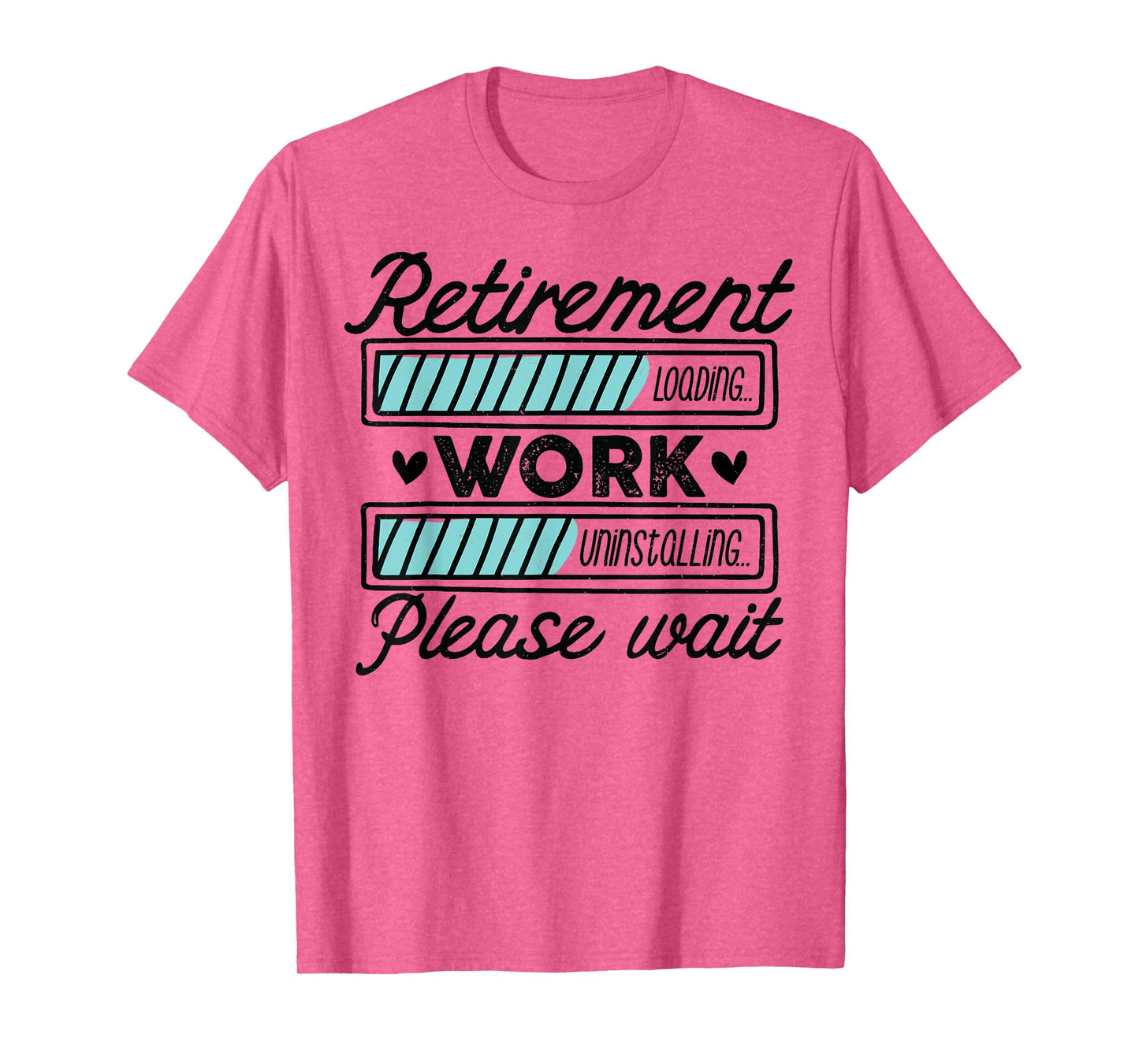 Retired 2025 Funny Dad Retirement Loading Work Uninstalling T-Shirt