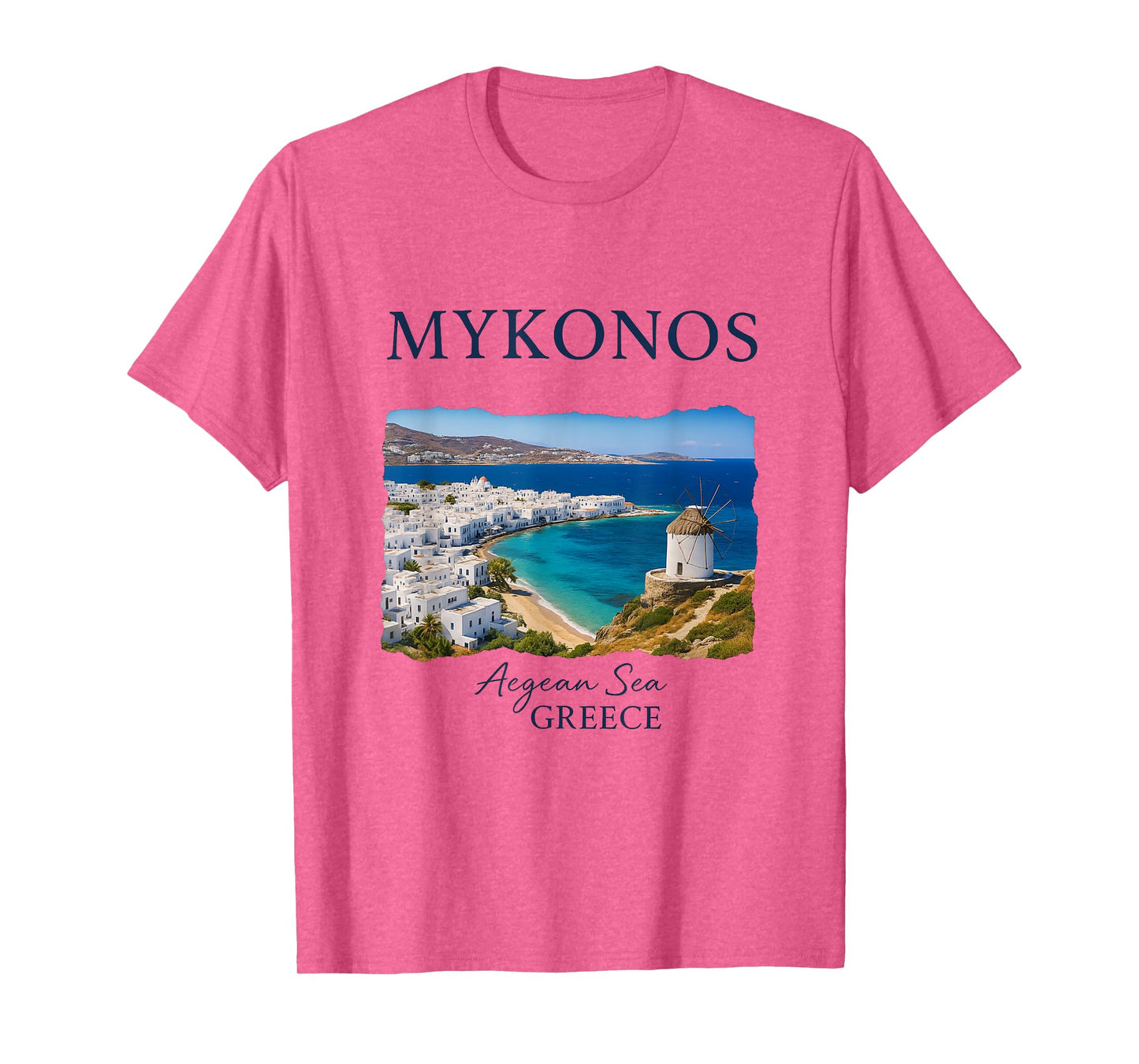 Greek Island Mykonos Vacation Travel Coastal Life T-Shirt