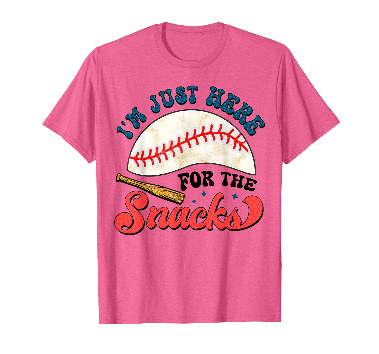 Baseball Brother I'm Just Here for the Snacks T-Shirt