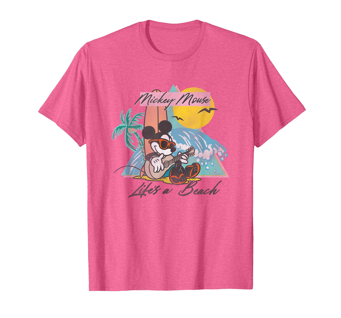 Disney Mickey And Friends Mickey Mouse Life's A Beach Logo T-Shirt