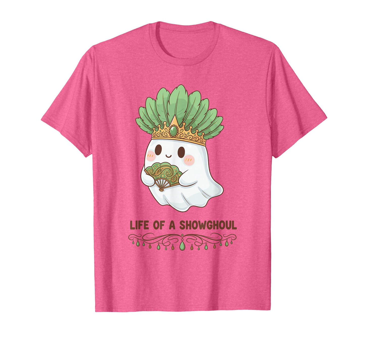 Life of a Showghoul Cute Kawaii Ghost Showgirl Design T-Shirt