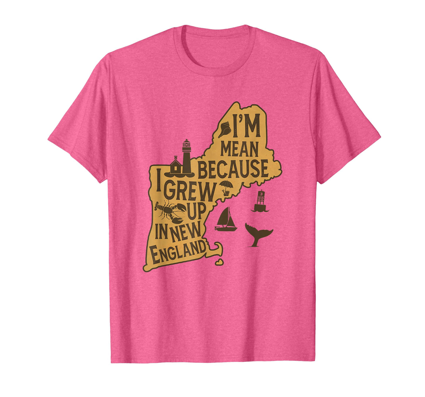 Sarcasm Humor I'm Mean Because I Grew Up In New England T-Shirt