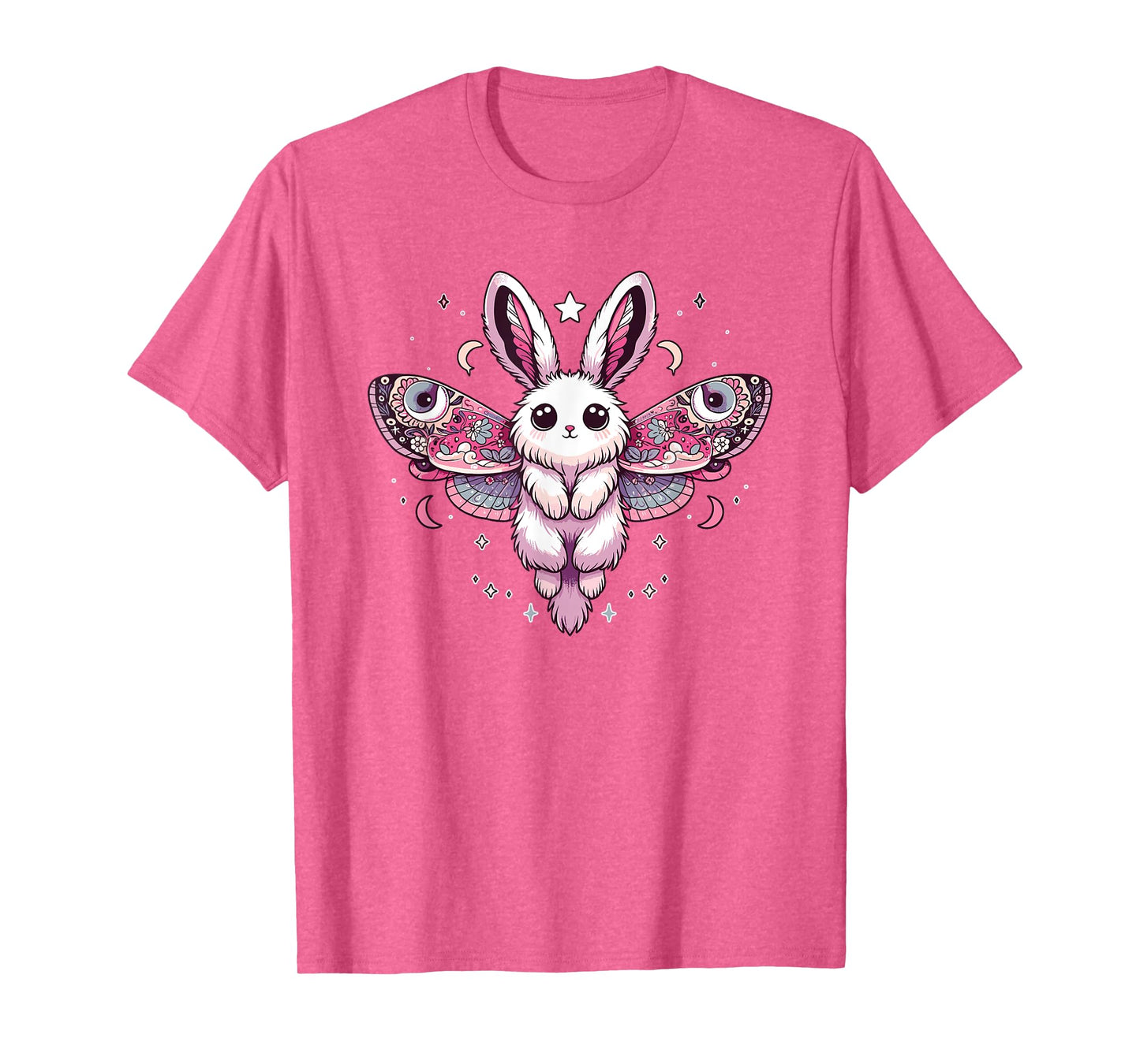 Kawaii Pastel Goth Cute Creepy Bunny Moth T-Shirt