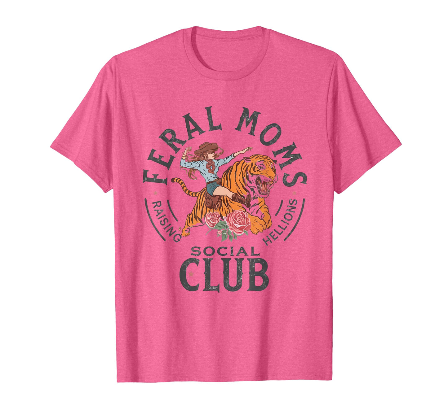 Feral Moms Social Club Shirt Mother Mommy Mama Wife Moms T-Shirt