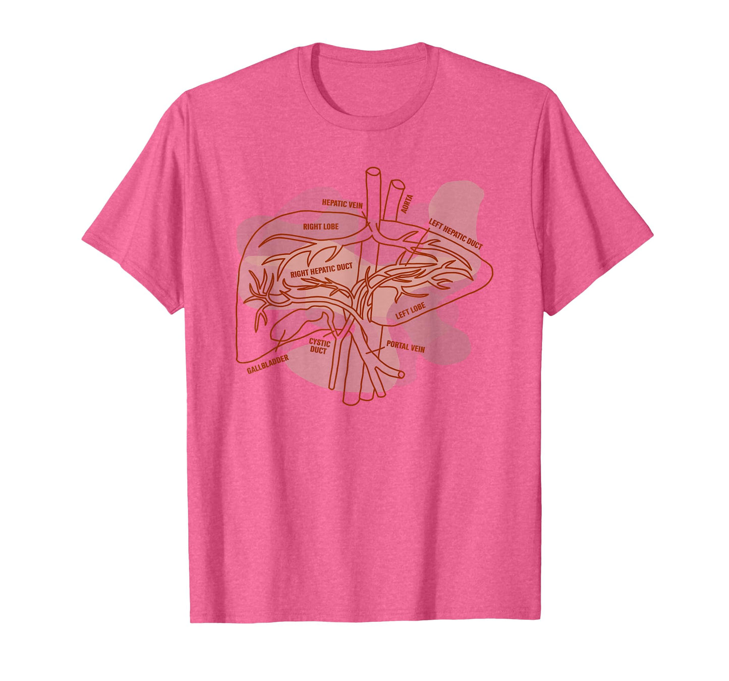 Liver Transplant Nurse Nursing Organ Donation Liver Anatomy T-Shirt