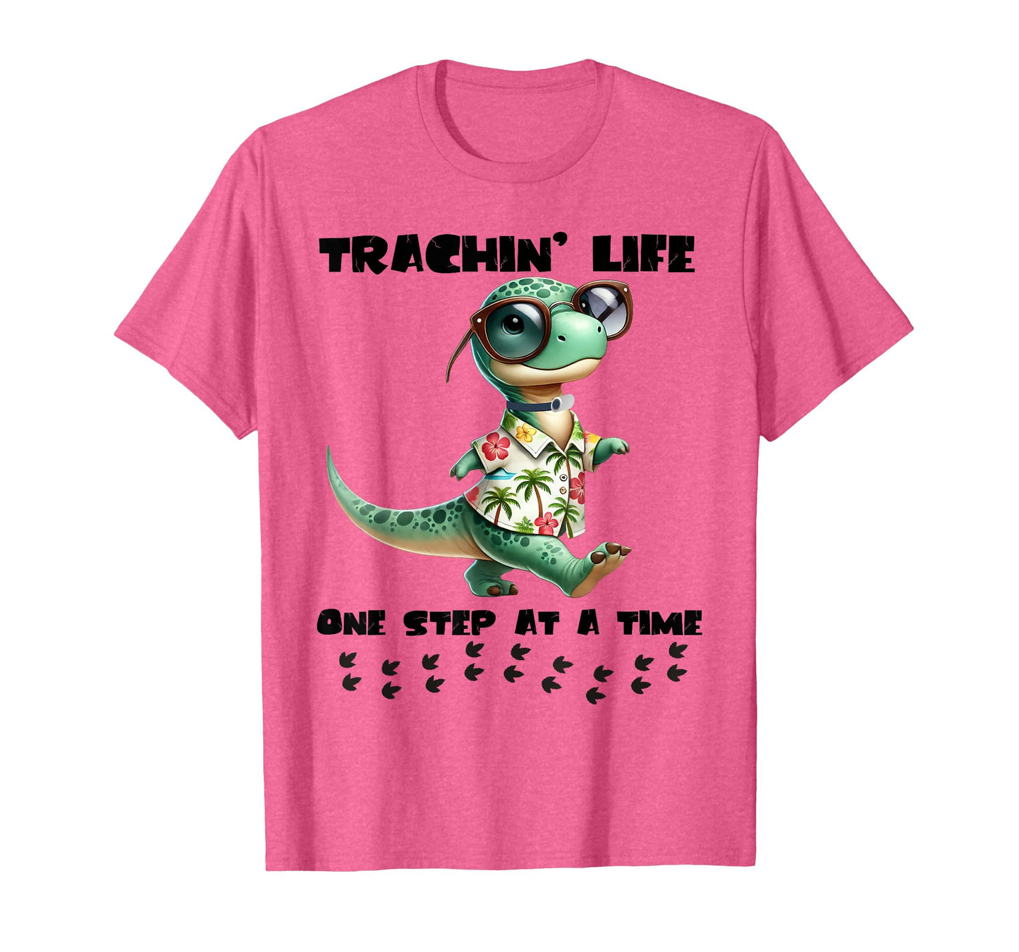 Trachin Life One Step at a Time Tracheostomy Awareness T-Shirt