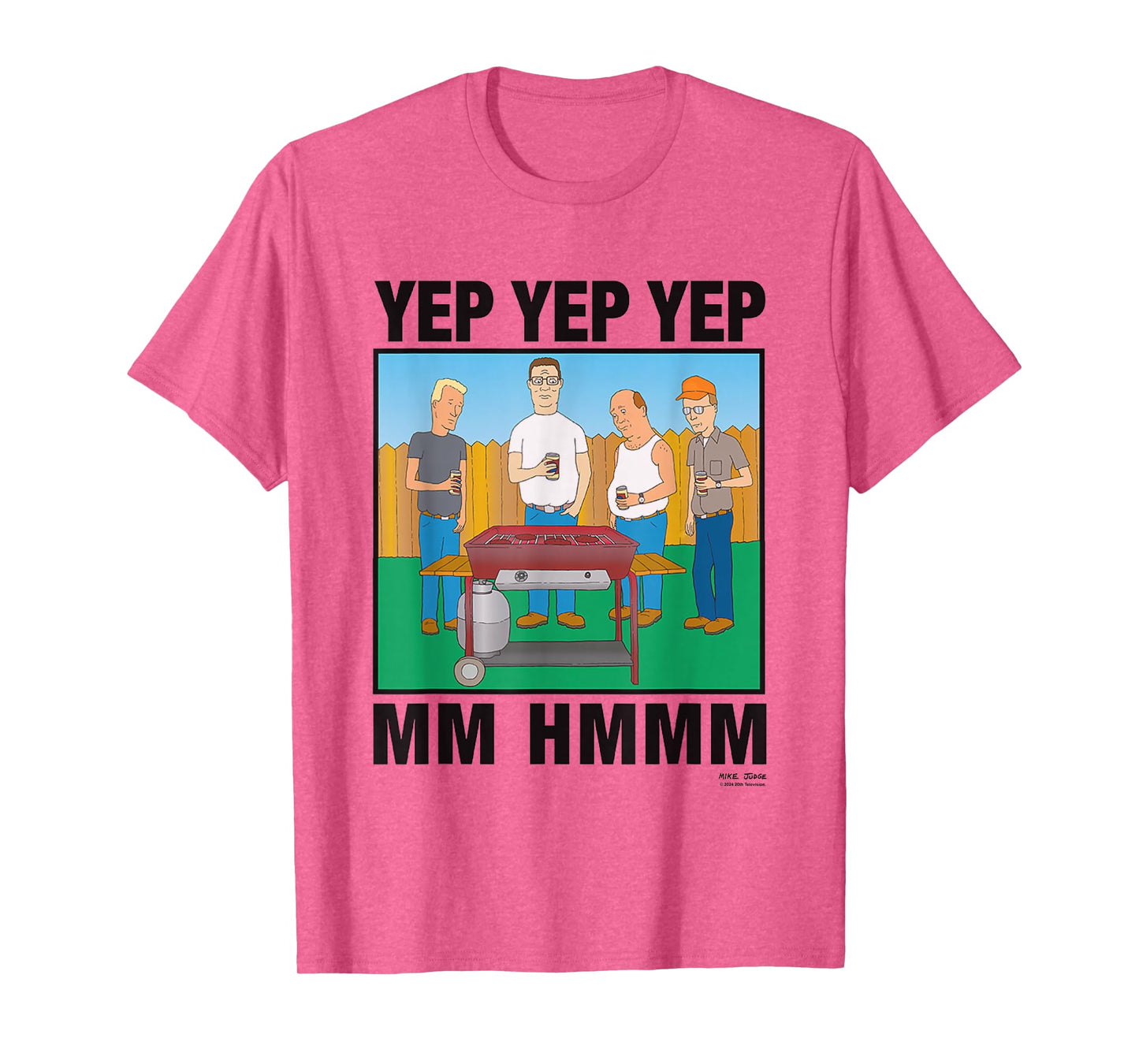 King Of The Hill Iconic Characters Yep Yep Yep Mm Hmmm Quote T-Shirt