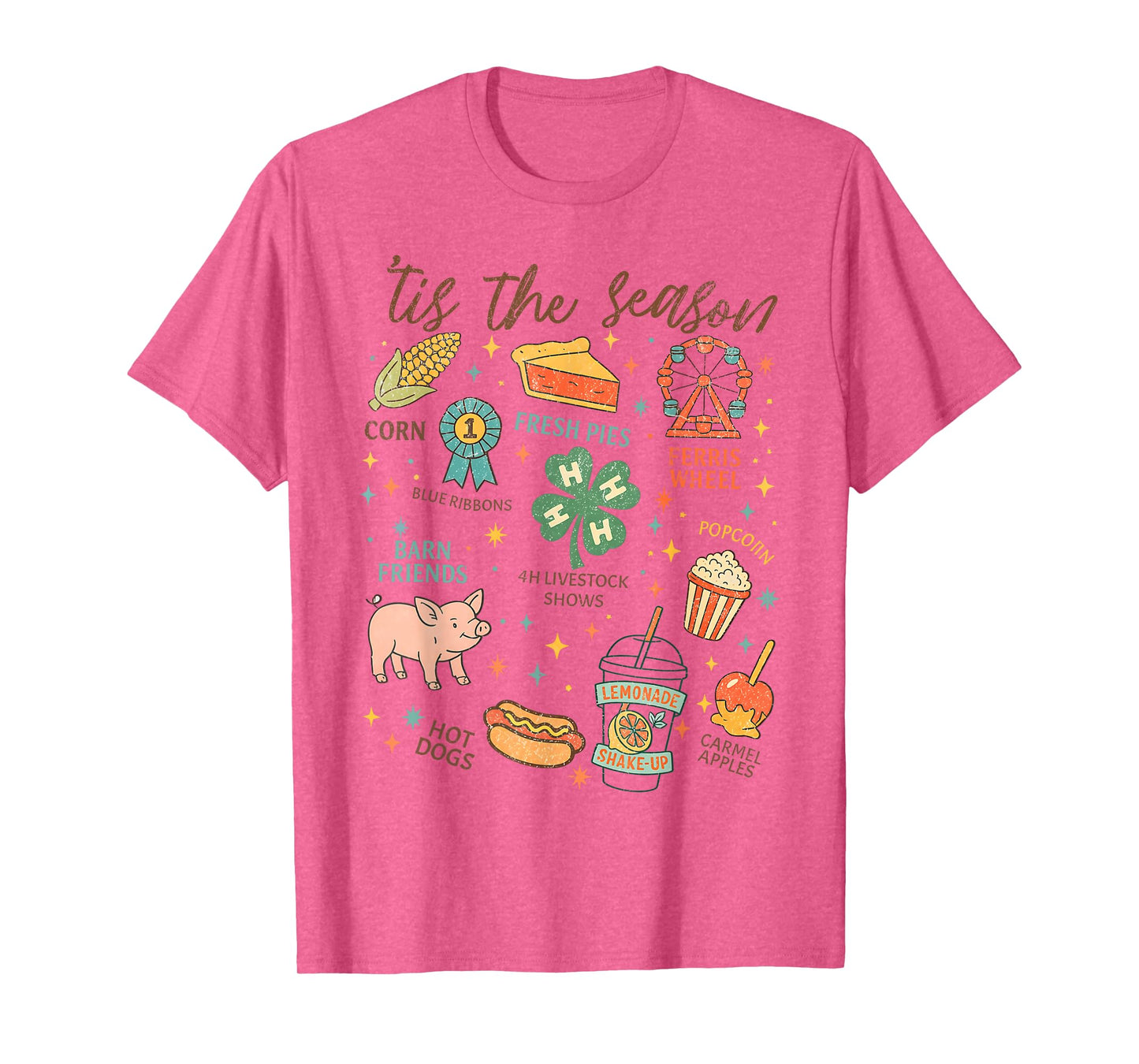 Tis The Season State Fair Livestock Shows Fair Week Tired T-Shirt
