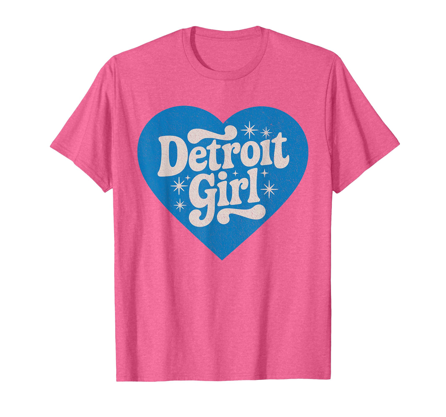 Retro Detroit Girls Heart Cute Detroit Girl T-Shirt