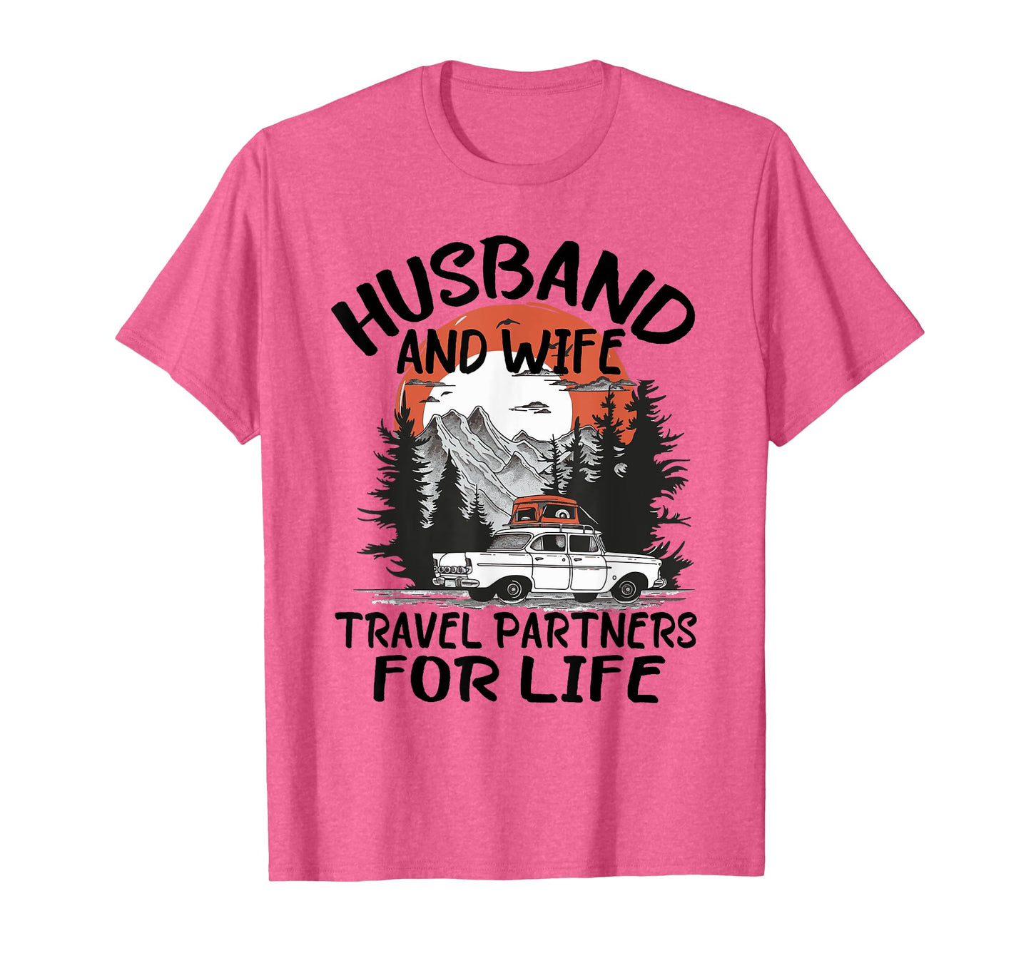 Husband And Wife Travel Partners For Life Couple Matching T-Shirt