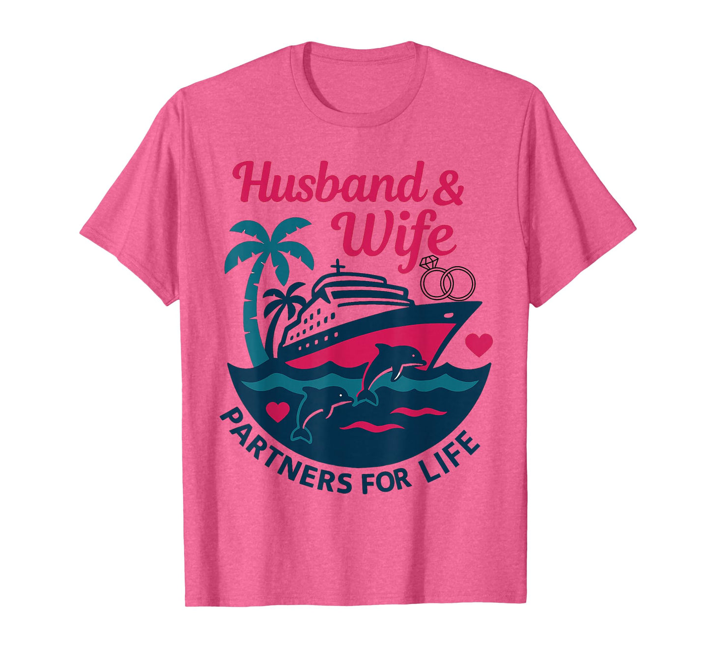 Husband and Wife Couple Matching Cruise Vacation T-Shirt