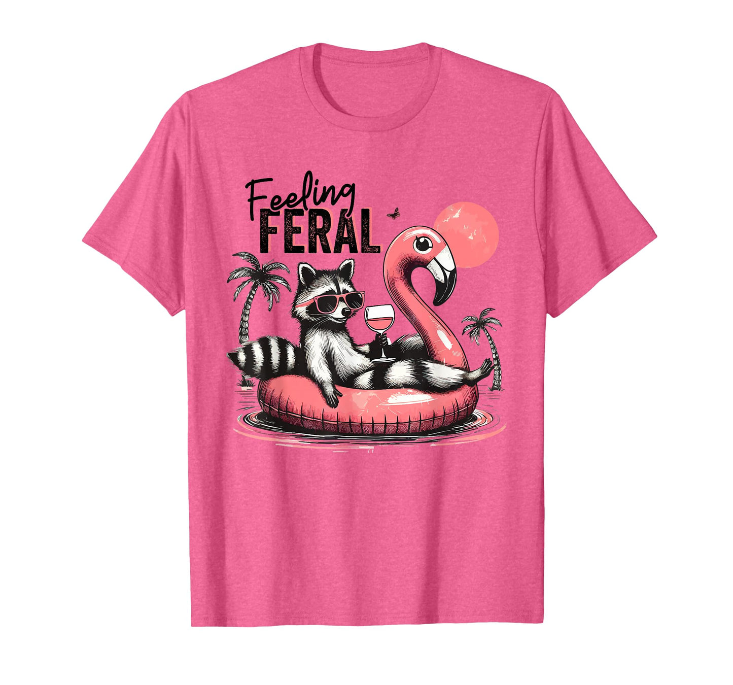 Feeling Feral Raccoon Summer Feral Girls Raccoon T-Shirt