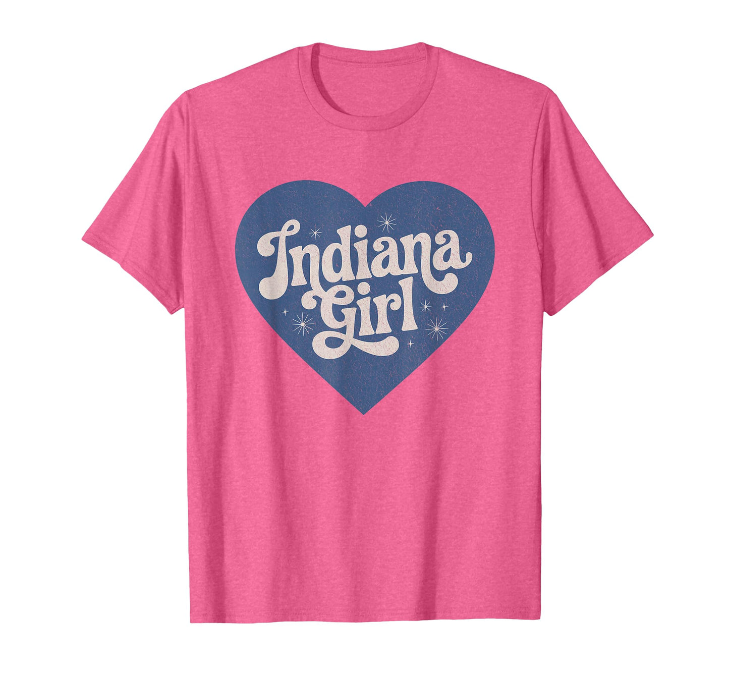 Retro Indiana Heart Home Pride Indiana Girl T-Shirt