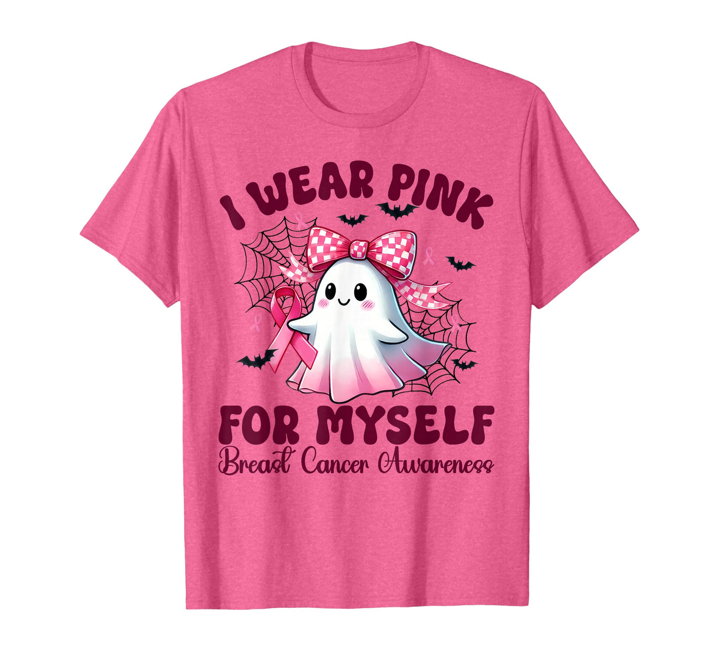 I Wear Pink for myself Breast Cancer Awareness halloween T-Shirt