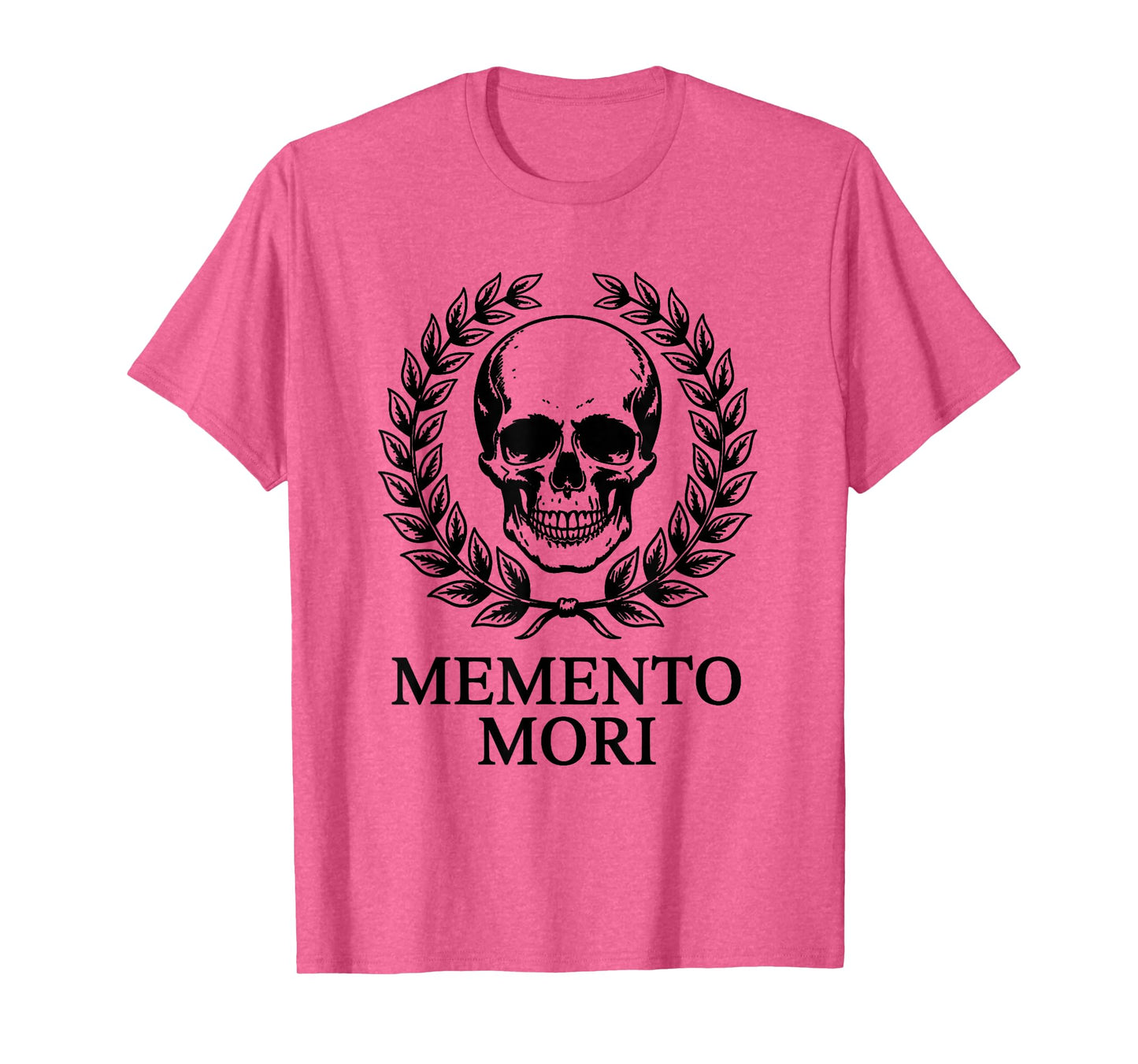 Memento Mori Dark Academia Skull and Laurel Wreath T-Shirt