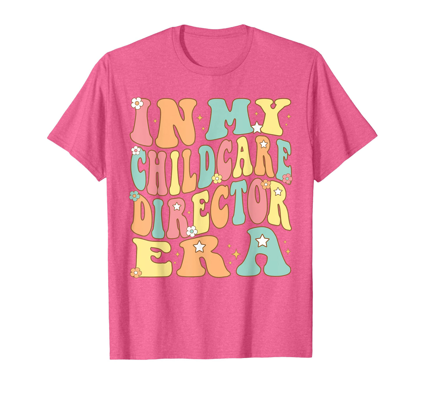 In My Childcare Director Era Groovy administrator Christmas T-Shirt