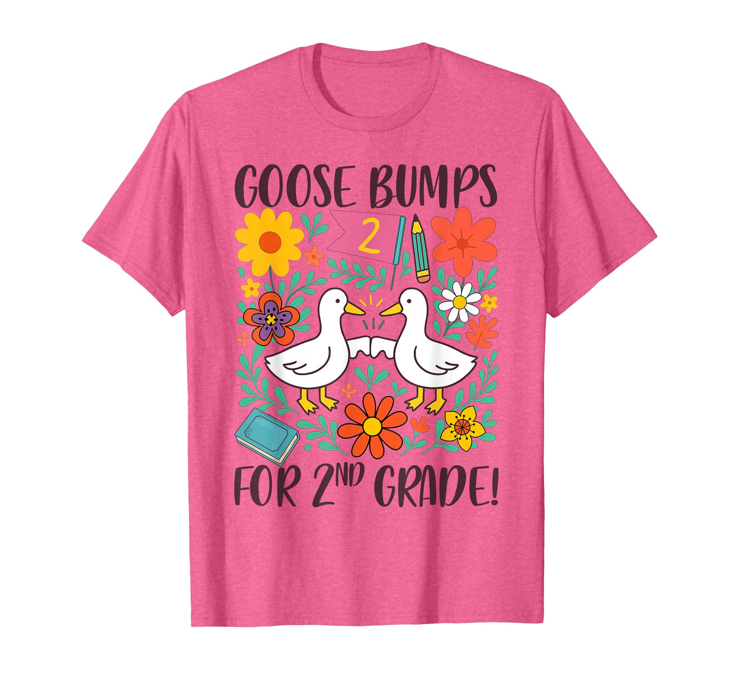 Second Grade Teacher Silly Goose Goose Bumps for 2nd Grade T-Shirt