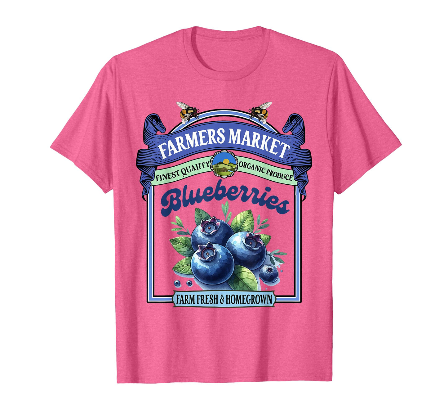 Farmers Market Fresh Gardening Farmers Market Blueberries T-Shirt