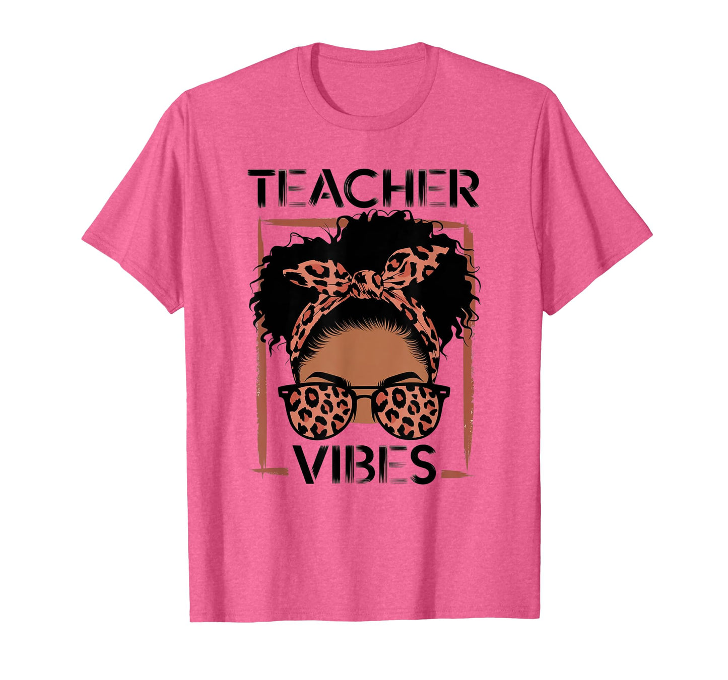 Teacher Vibes Black History Month Afro American Motivation T-Shirt