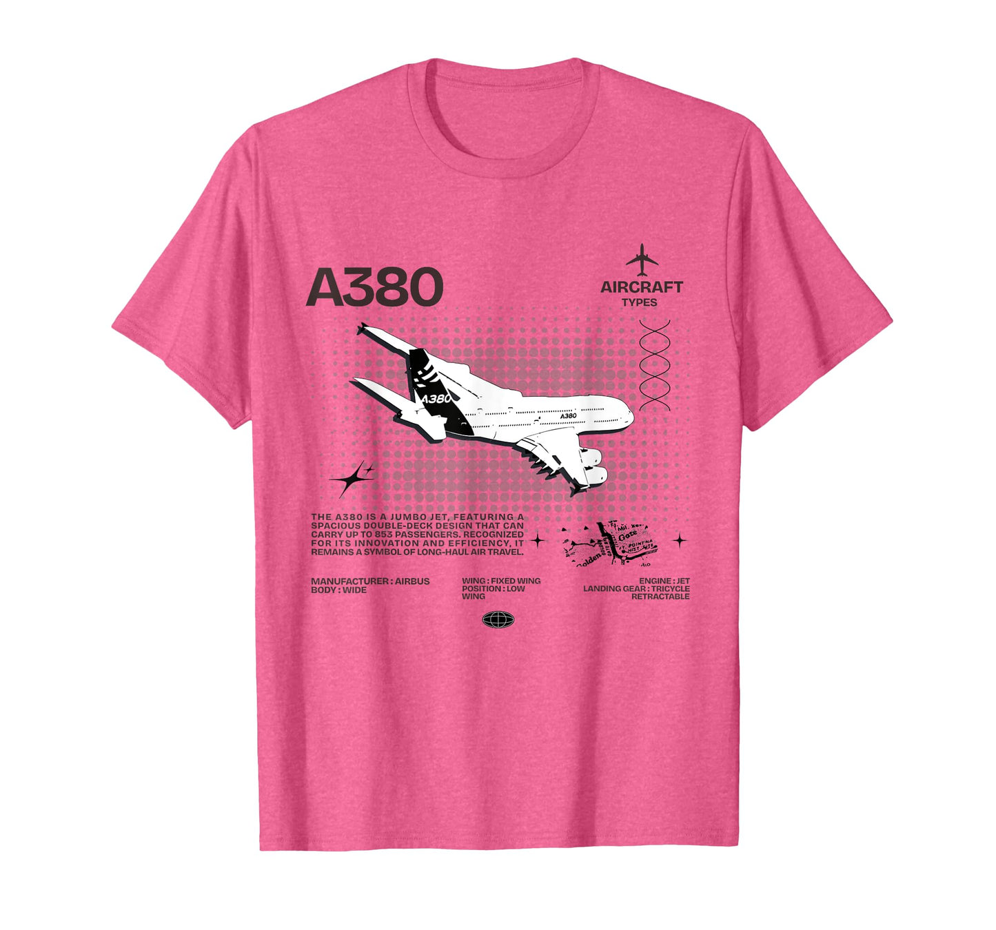 Airbus-A318 Aircraft Black Tee T-Shirt