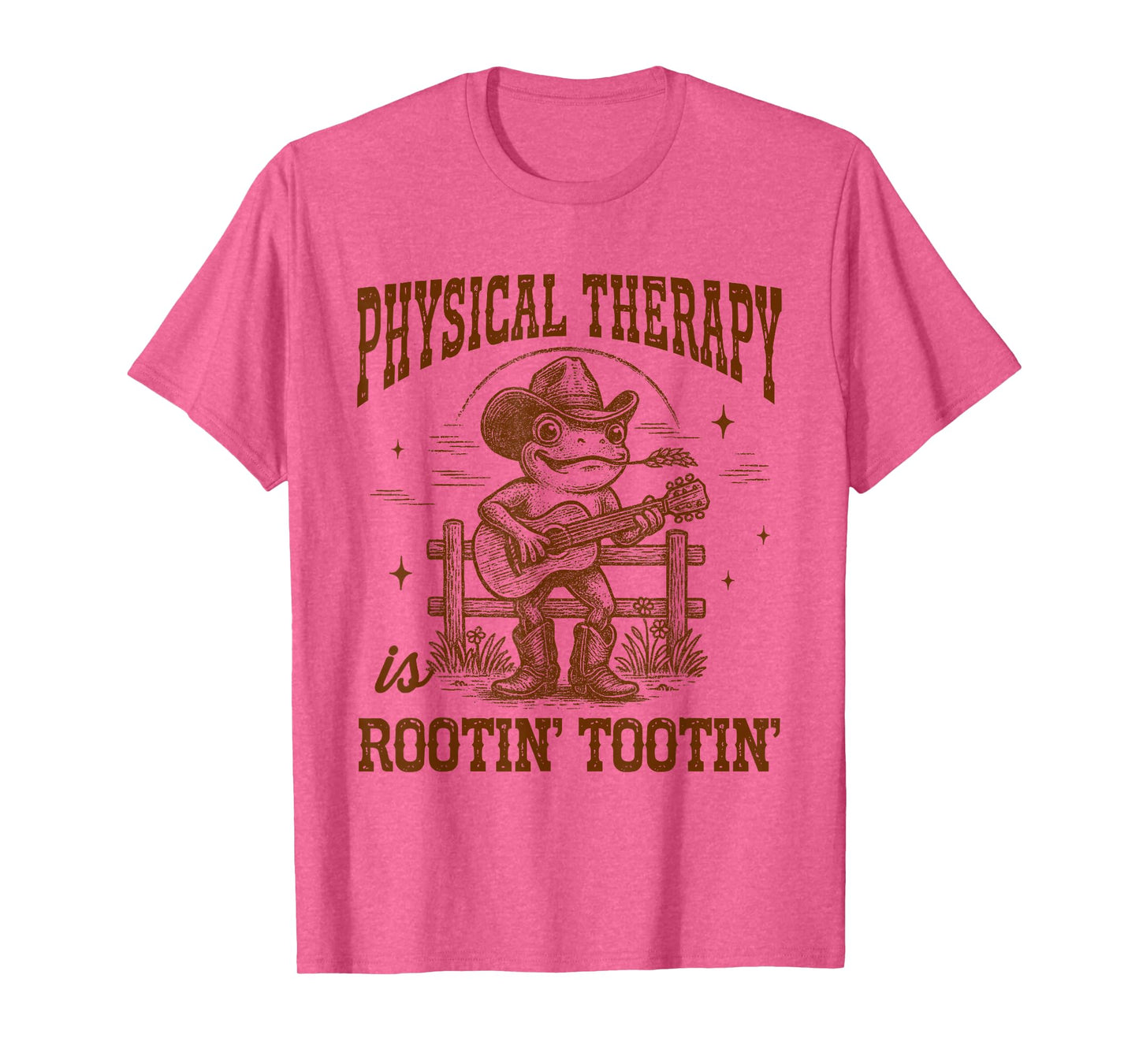 Physical Therapy is Rootin' Tootin' Western Frog Cowboys T-Shirt