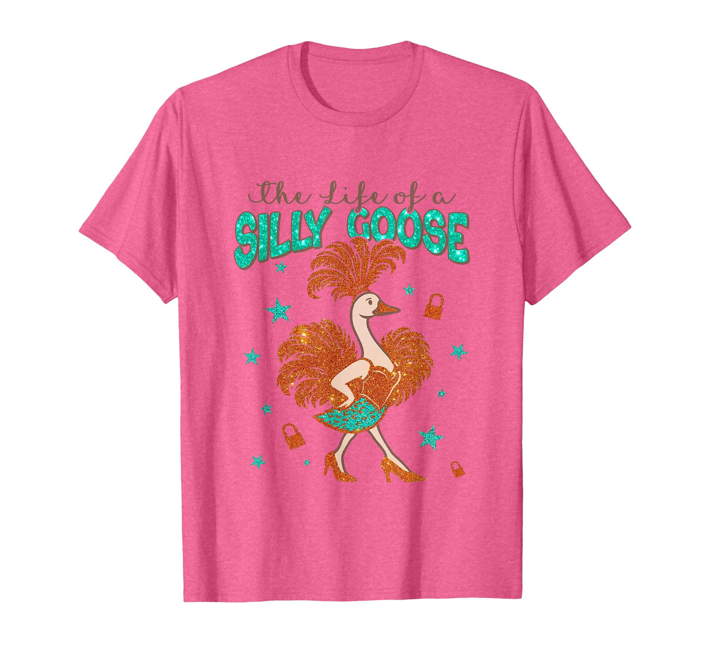 The Life of a Silly Goose Funny Trendy Meme Show Girl T-Shirt