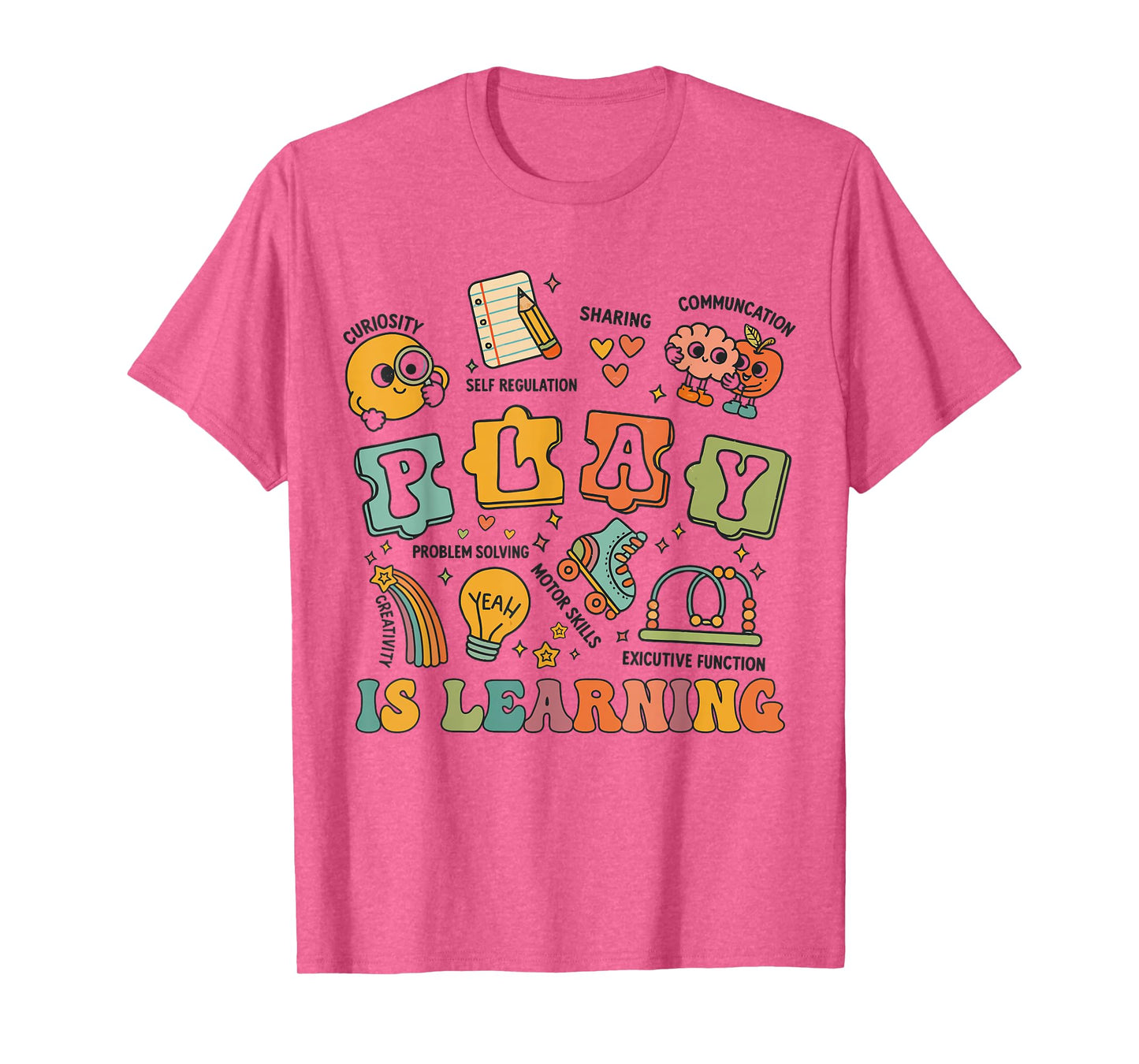 Retro Play is Learning Kindergarten Teacher Team Funny Women T-Shirt
