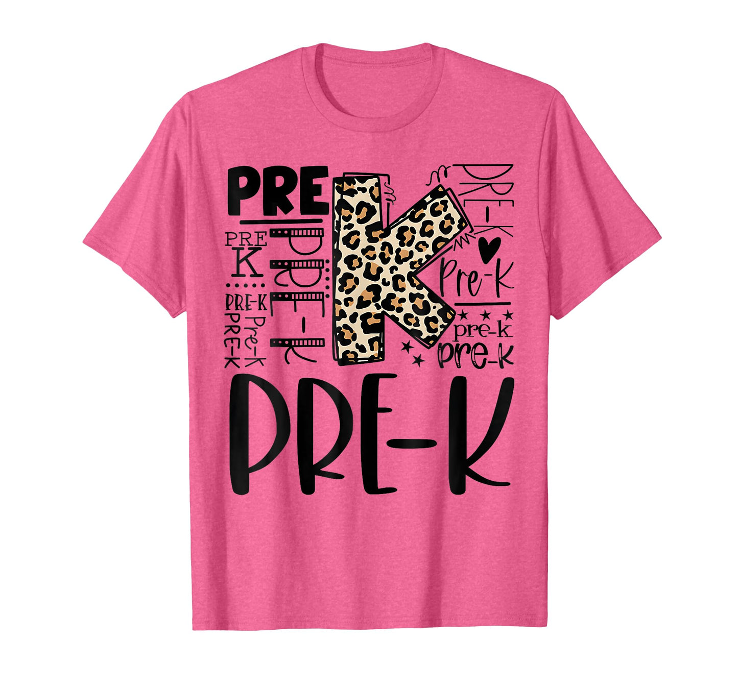 Pre-K Typography Team Vintage Pre-K Teacher Back To School T-Shirt
