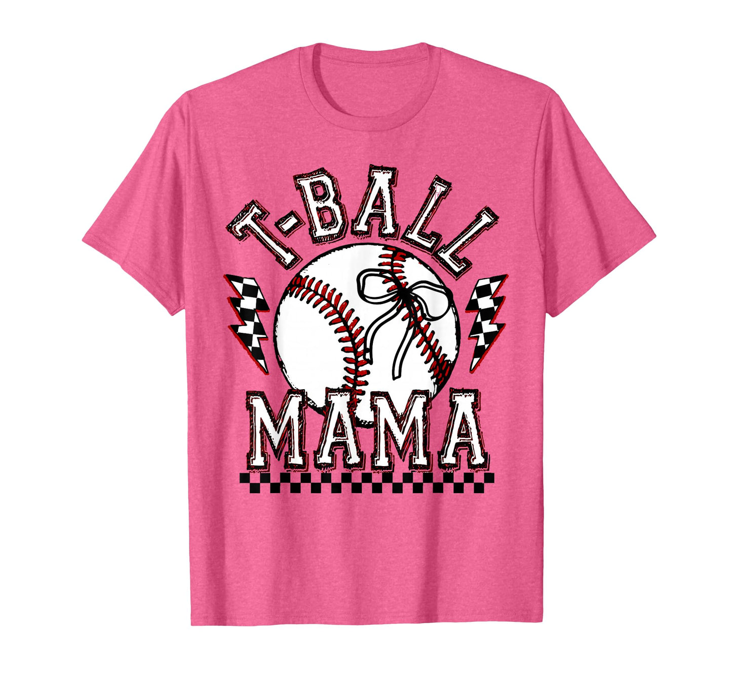 T-ball Mama Mom Funny Mother's Day Coquette Tee-Ball Womens T-Shirt