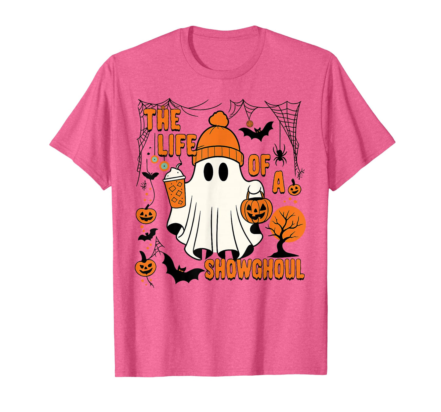 The Life of a showghoul Halloween Costume Bow Boo Girls Tee T-Shirt