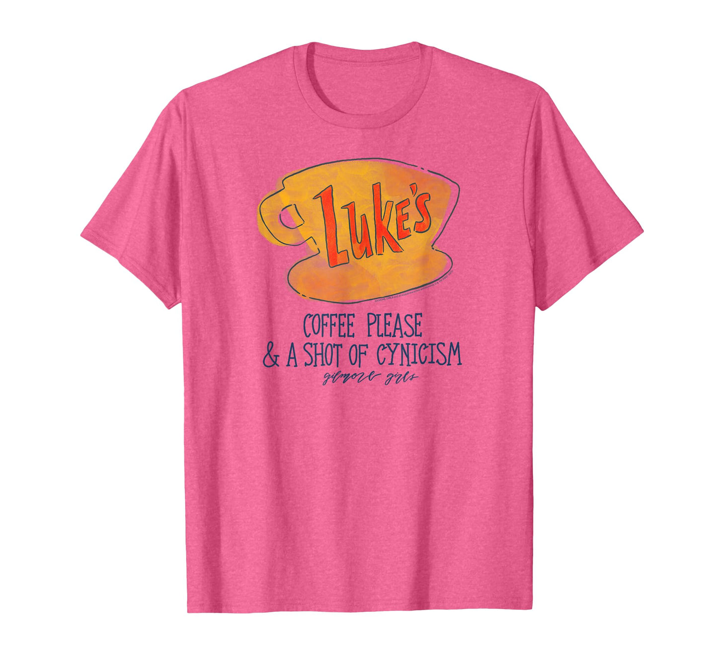 Gilmore Girls Luke's Diner Watercolor Coffee Please TV Show T-Shirt