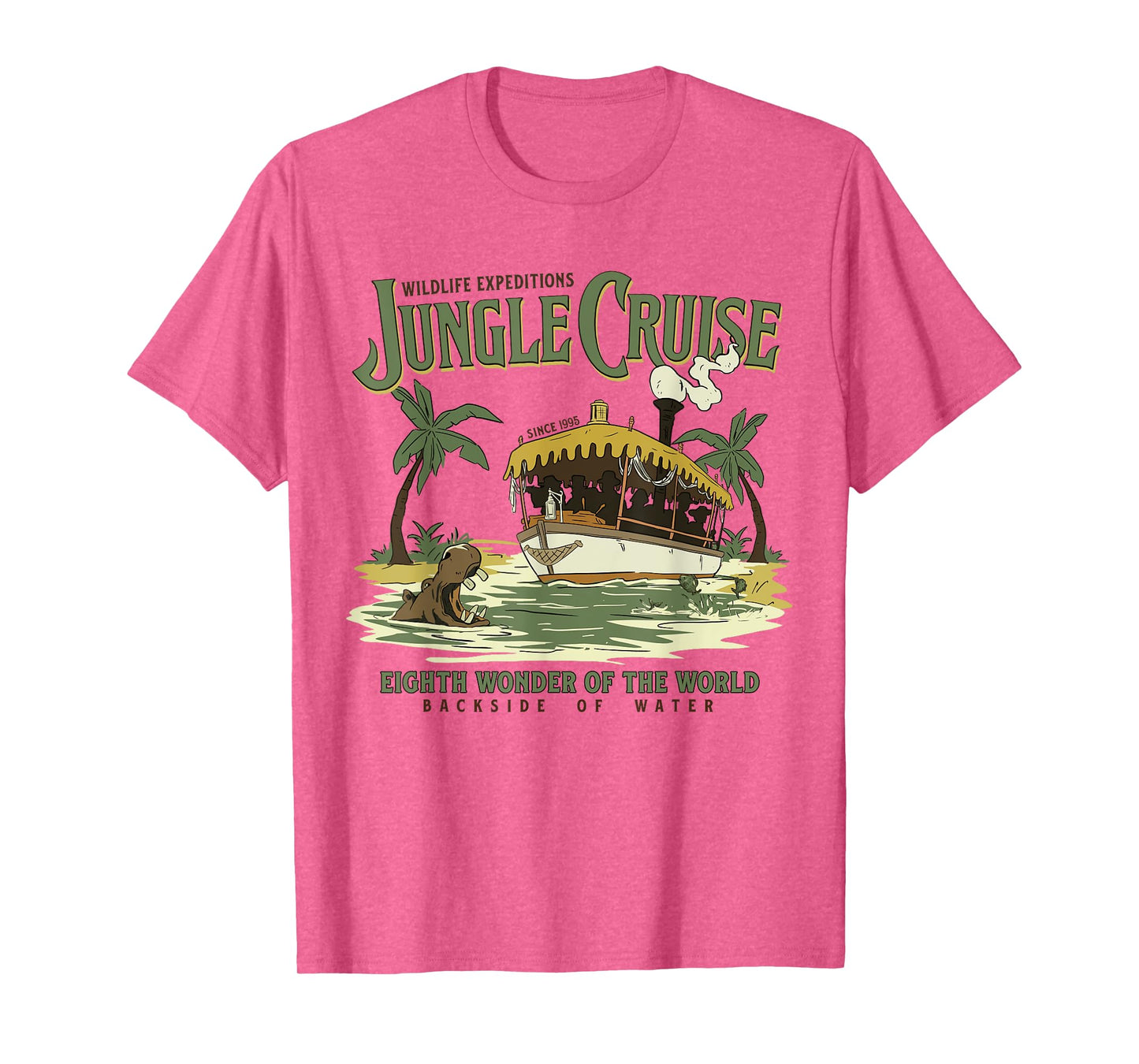 Wildlife Jungle Safari Expedition Ride Backside Of Water T-Shirt