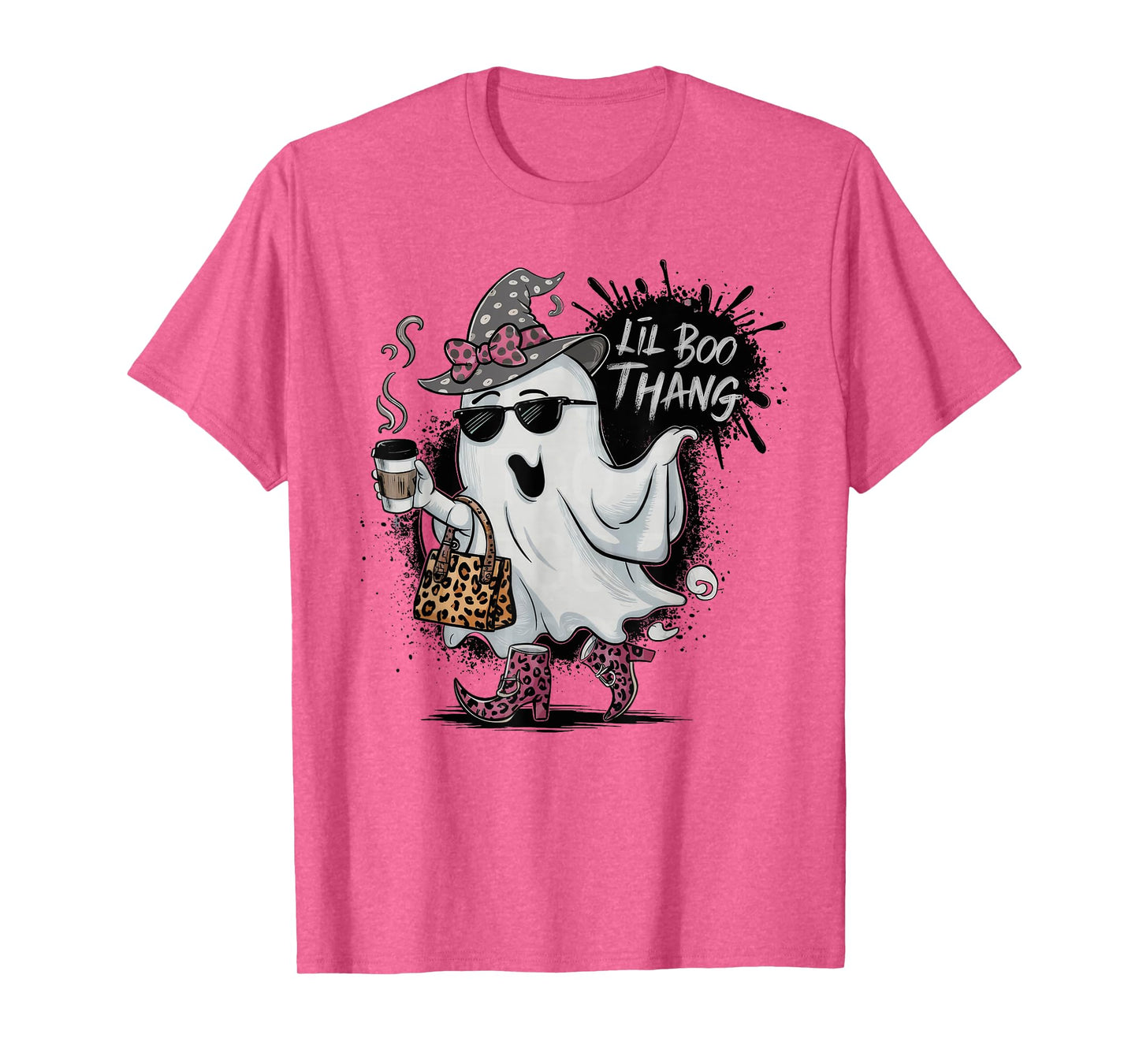 Lil Boo Thang Cute Ghost Halloween Costume Girl Kids T-Shirt