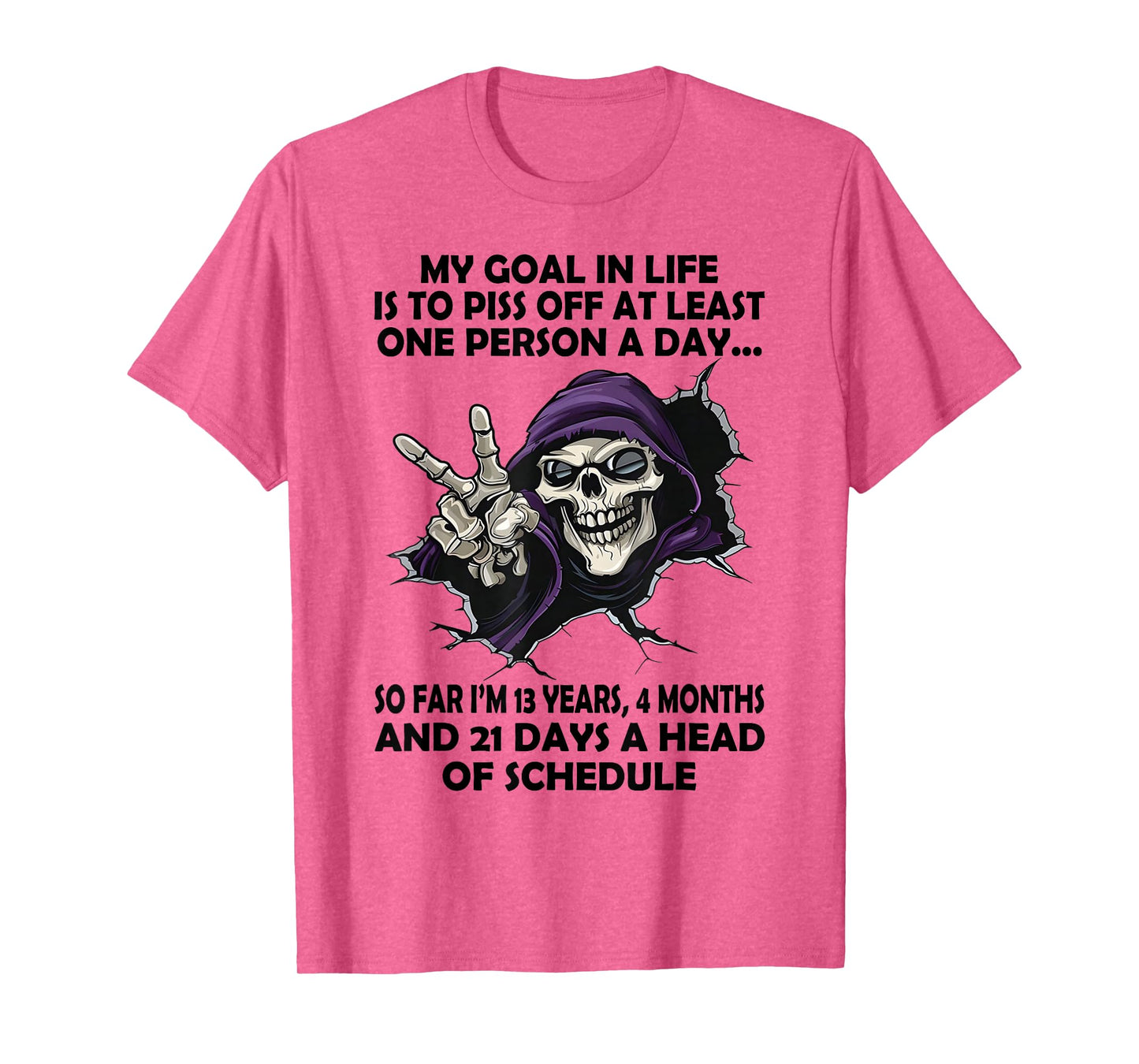 Skull - My Goal in Life is to Piss Off at Least One Person T-Shirt