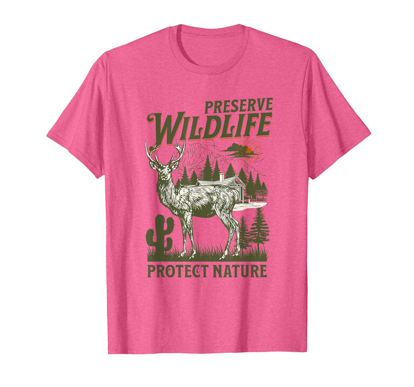 Respect Locals Preserve Wildlife Retro Animal Protect Nature T-Shirt