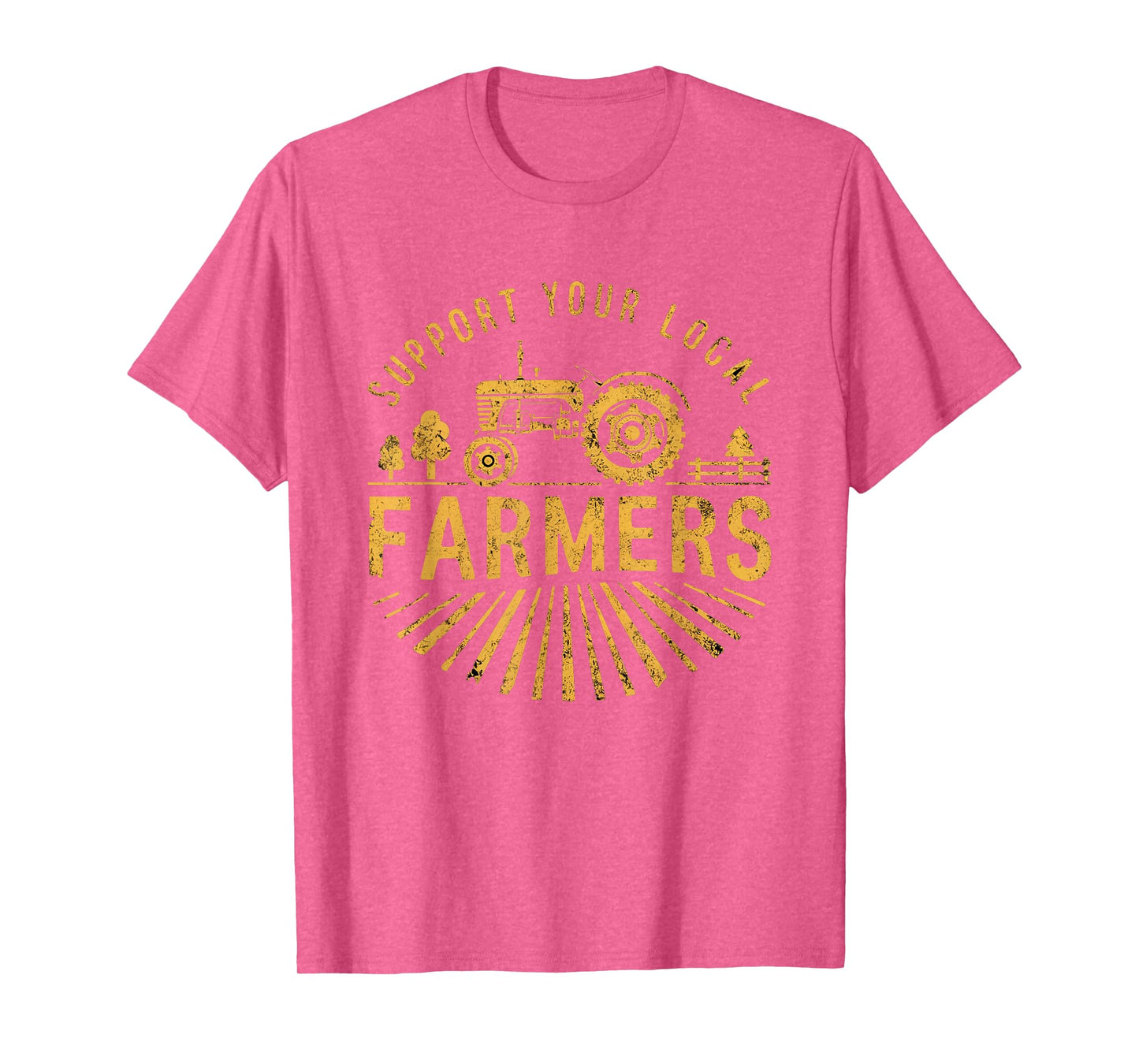 Support Your Local Farmers Farming Life Farm Tractor Farmer T-Shirt