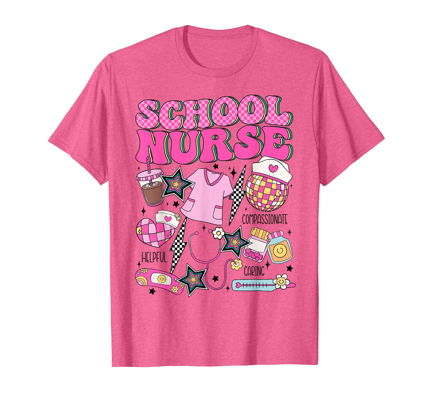 Cute Elementary School Nurse Student Teacher Back to School T-Shirt