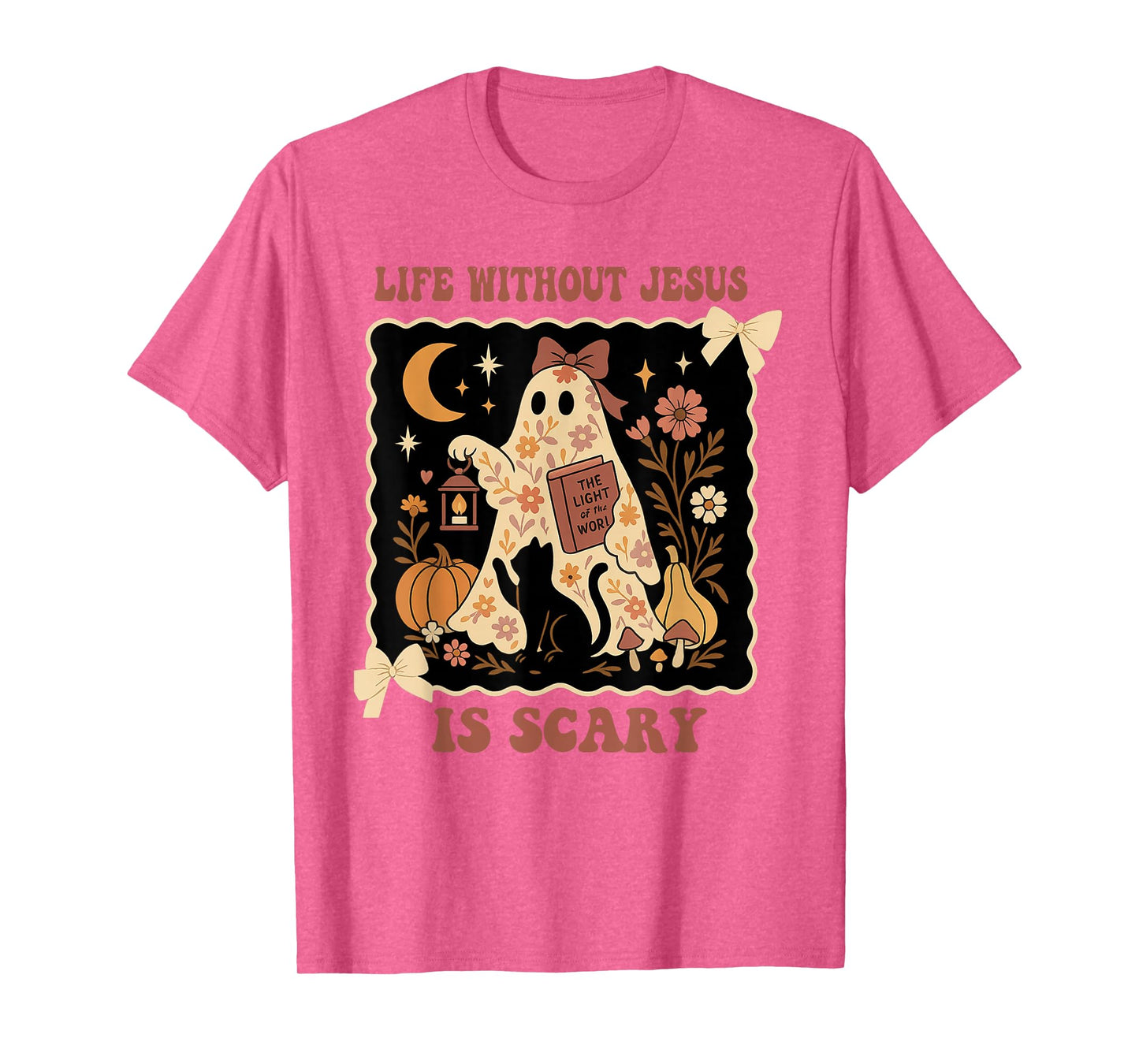 Spooky Life is Scary Without Jesus Christian Halloween T-Shirt