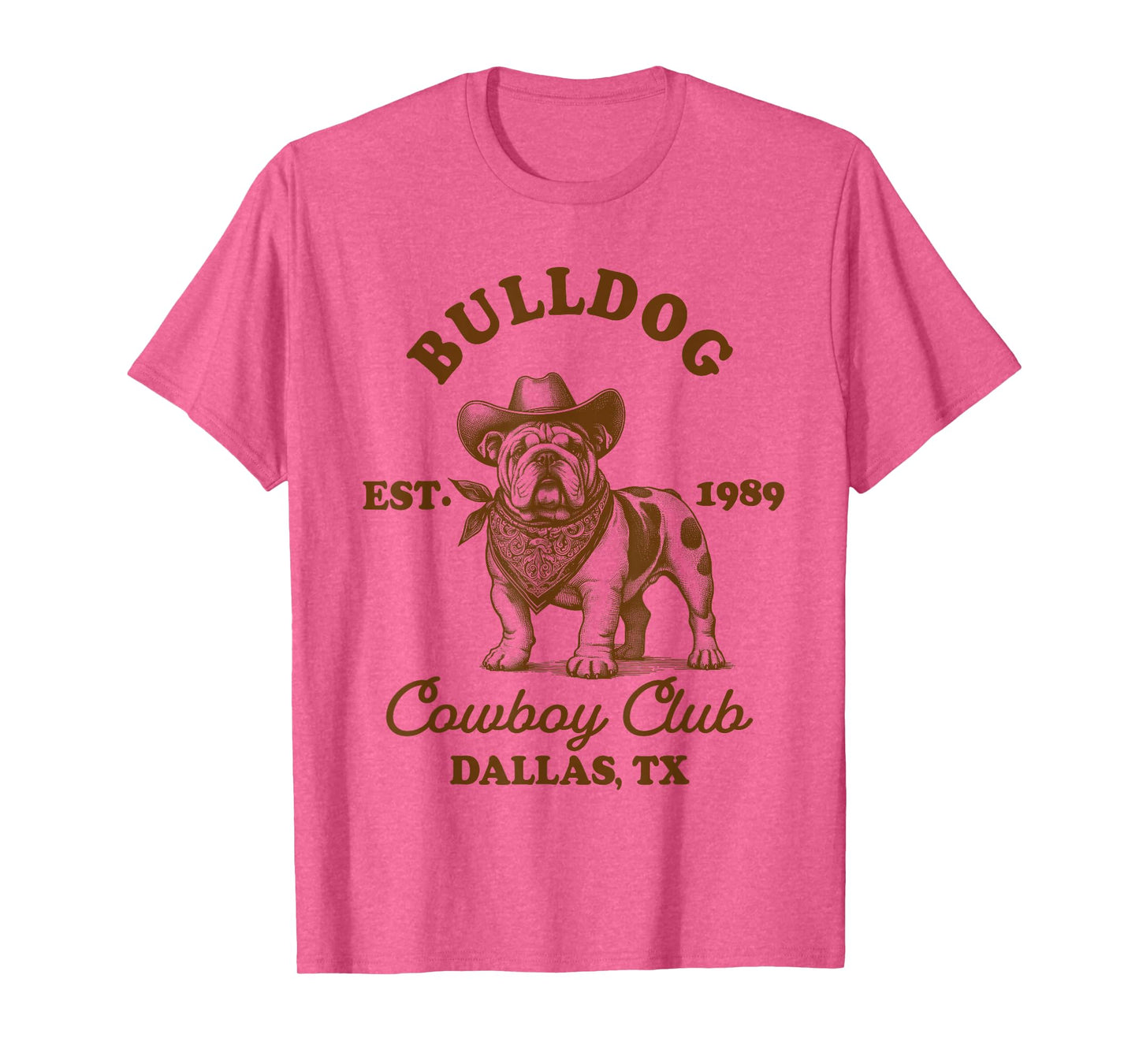 English Bulldog Mom Western Howdy Bulldog Cowboys Club T-Shirt