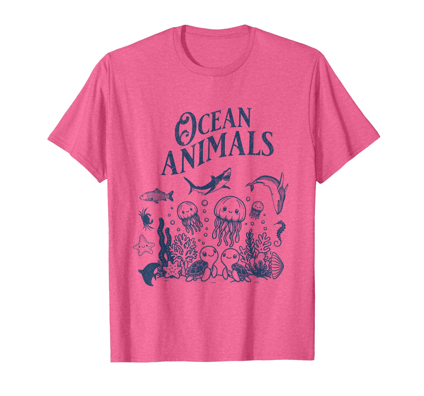 Ocean Animals Save Sealife Retro Sea Animal Protection Lover T-Shirt