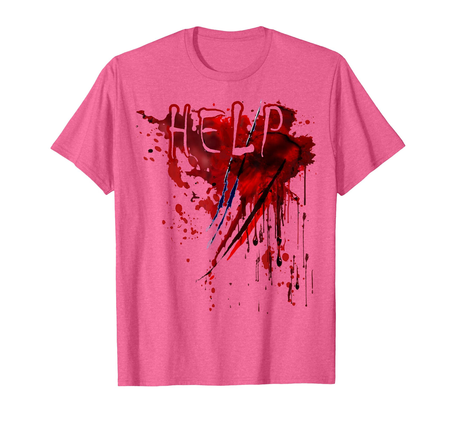 Bloody Shirt Help Blood Splatter Halloween Blood Stained T-Shirt