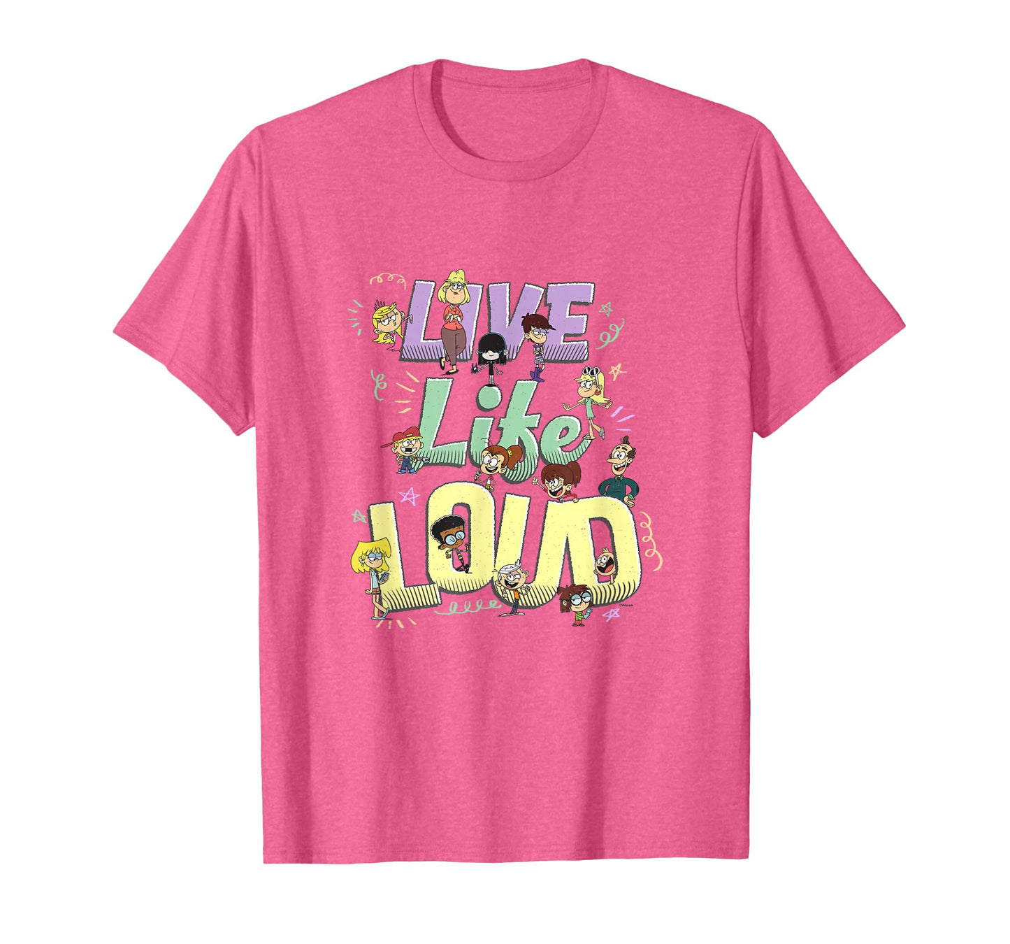 The Loud House Live Life Loud Vintage Group Logo T-Shirt
