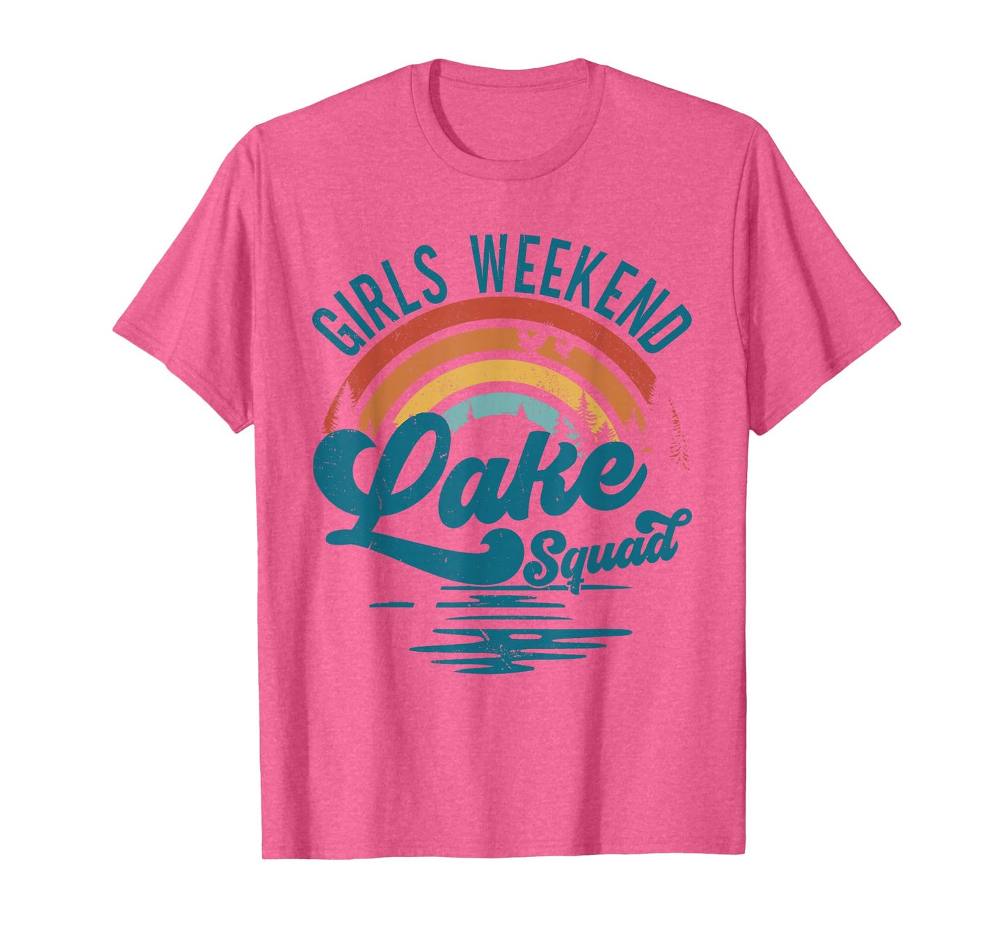Girls Weekend Girls Trip Mother Daughter Rainbow Lake Squad T-Shirt