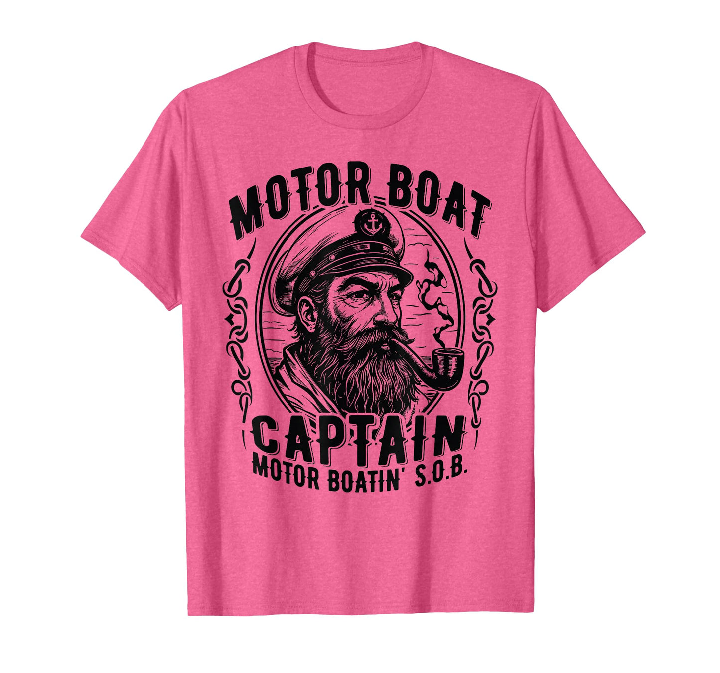 Motor Boatin' S.O.B. Vintage Pontoon Captain on the Lake T-Shirt
