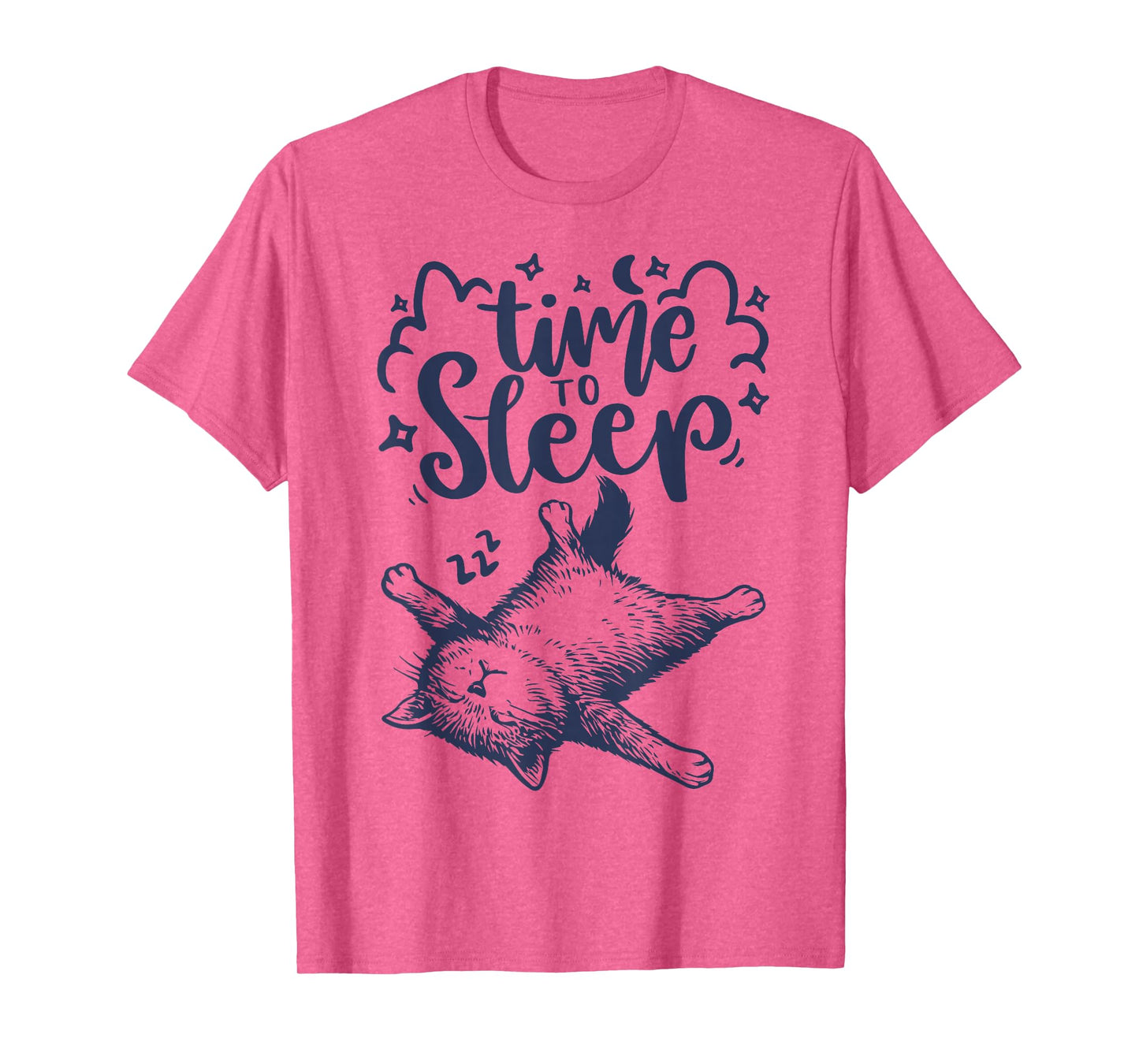 Time to Sleep Cute Sleeping Cat Nap Lover T-Shirt