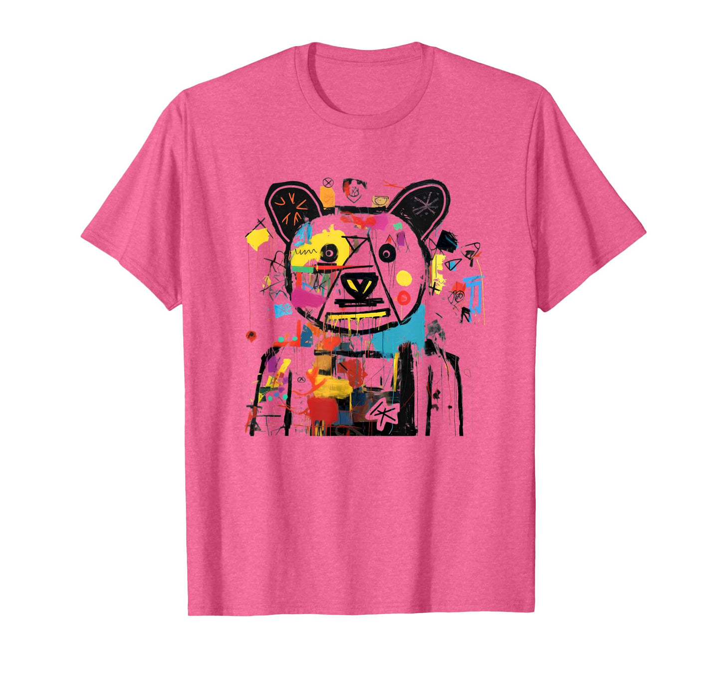 Vibrant Bear Graffiti Urban Street Style T-Shirt