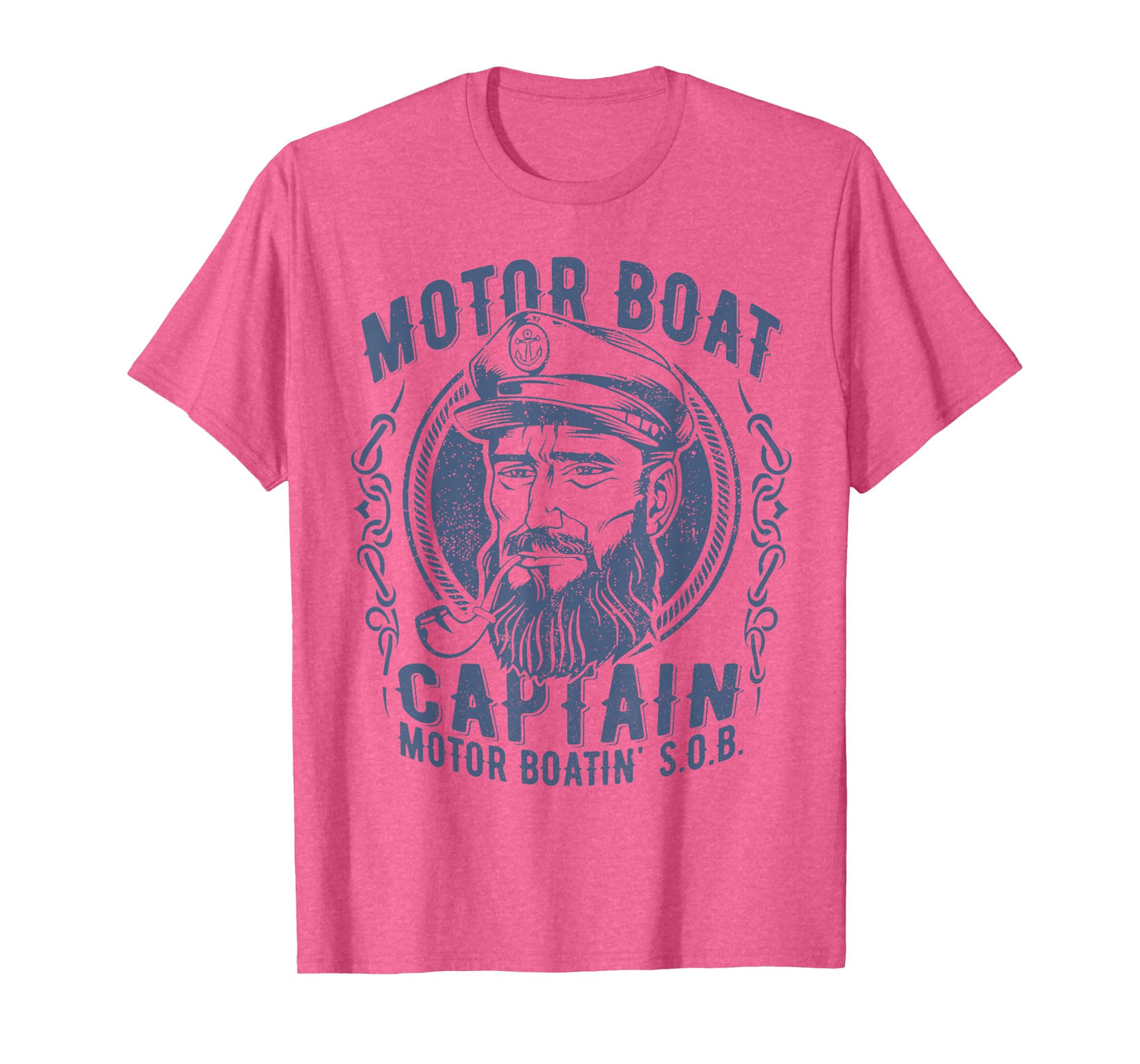 Motor Boat Captain Funny Pontoon Boating Motor Boatin Lake T-Shirt