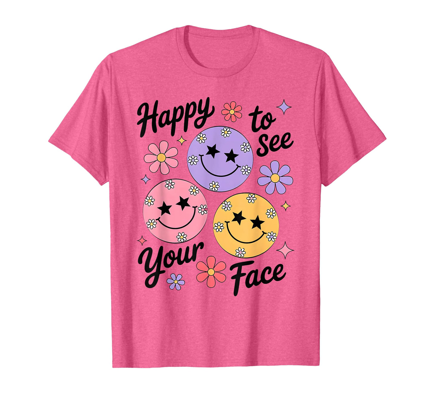 Happy To See Your Face Teacher Disco Ball Back To School T-Shirt